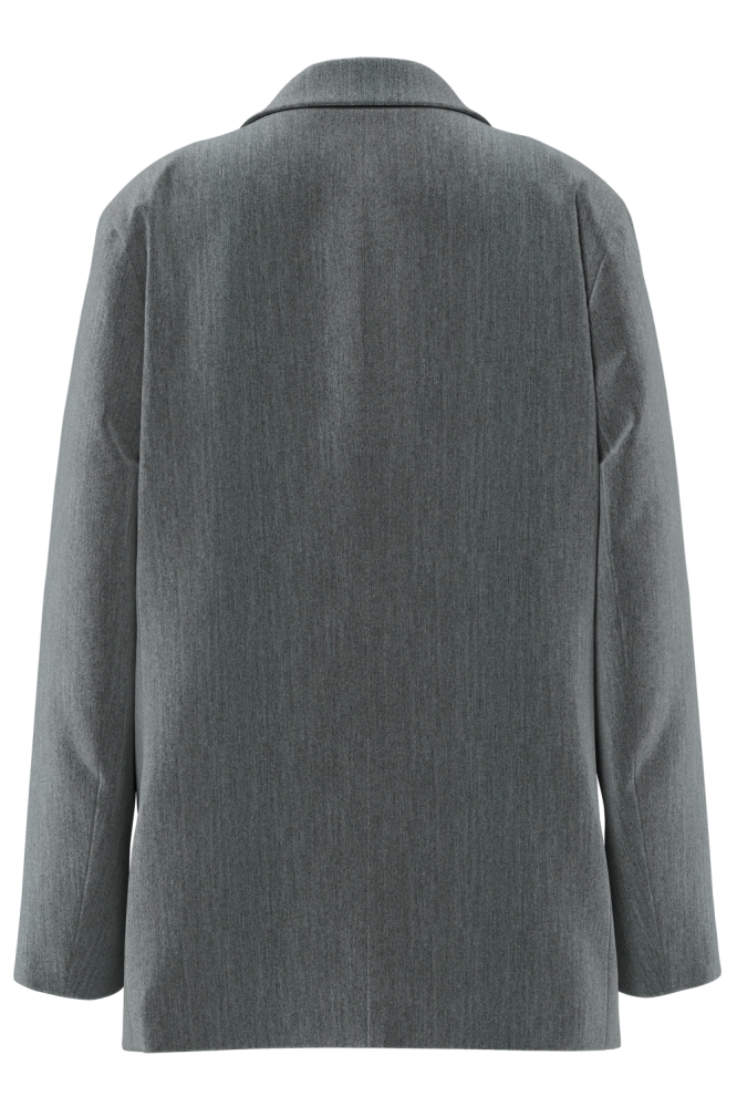 PCKAMIL LS LOOSE BLAZER NOOS BC 17157464 Dark Grey Melange